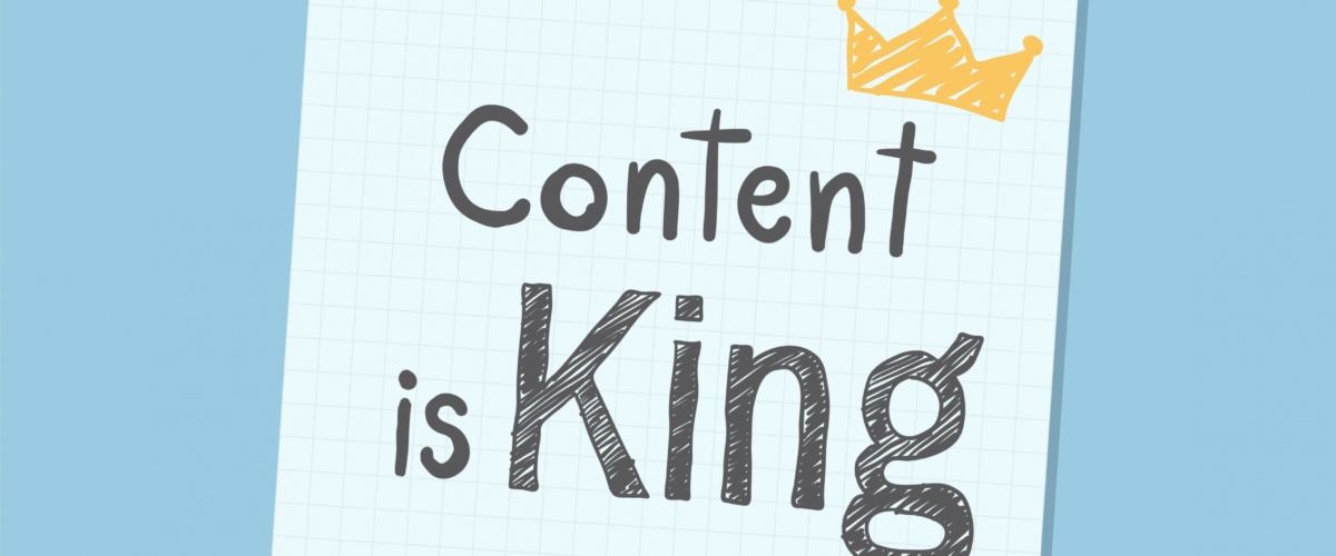 Content is king note illustration